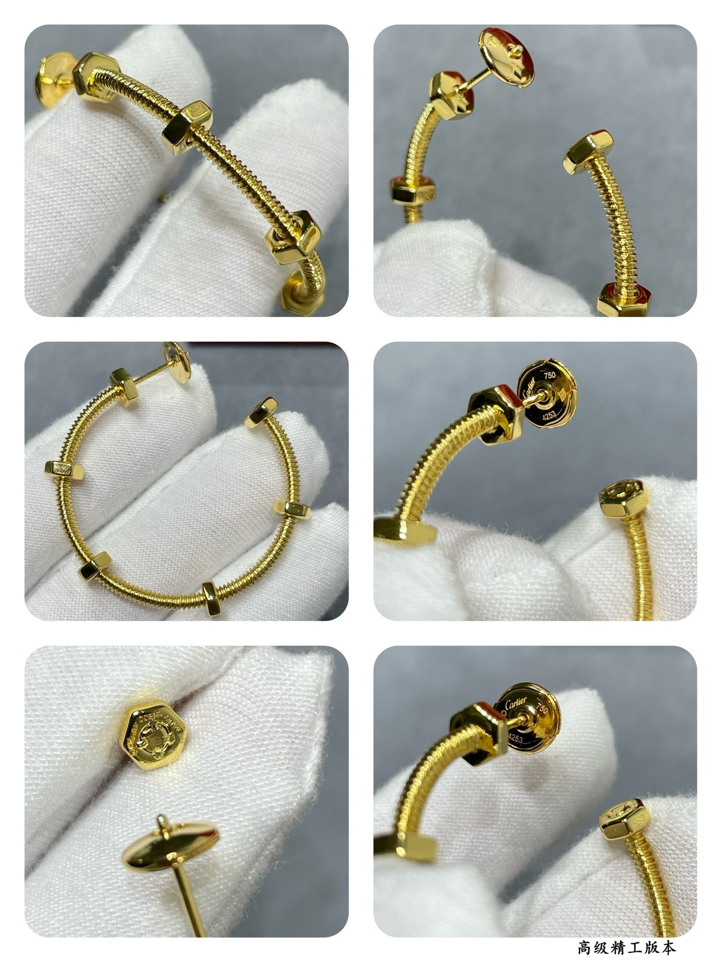 Ca*t1er Screw Earrings