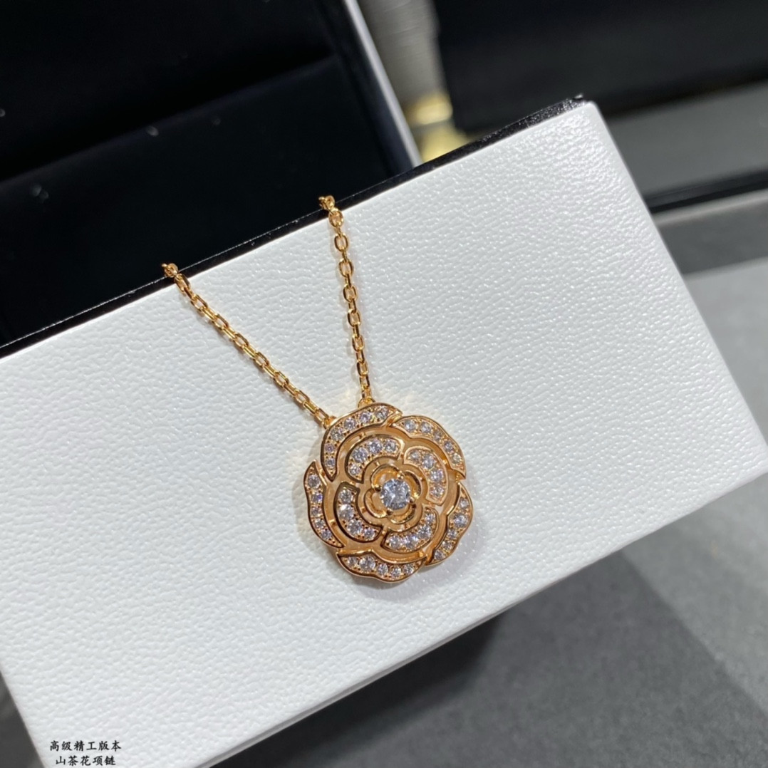 Ch**el Camellia Necklace
