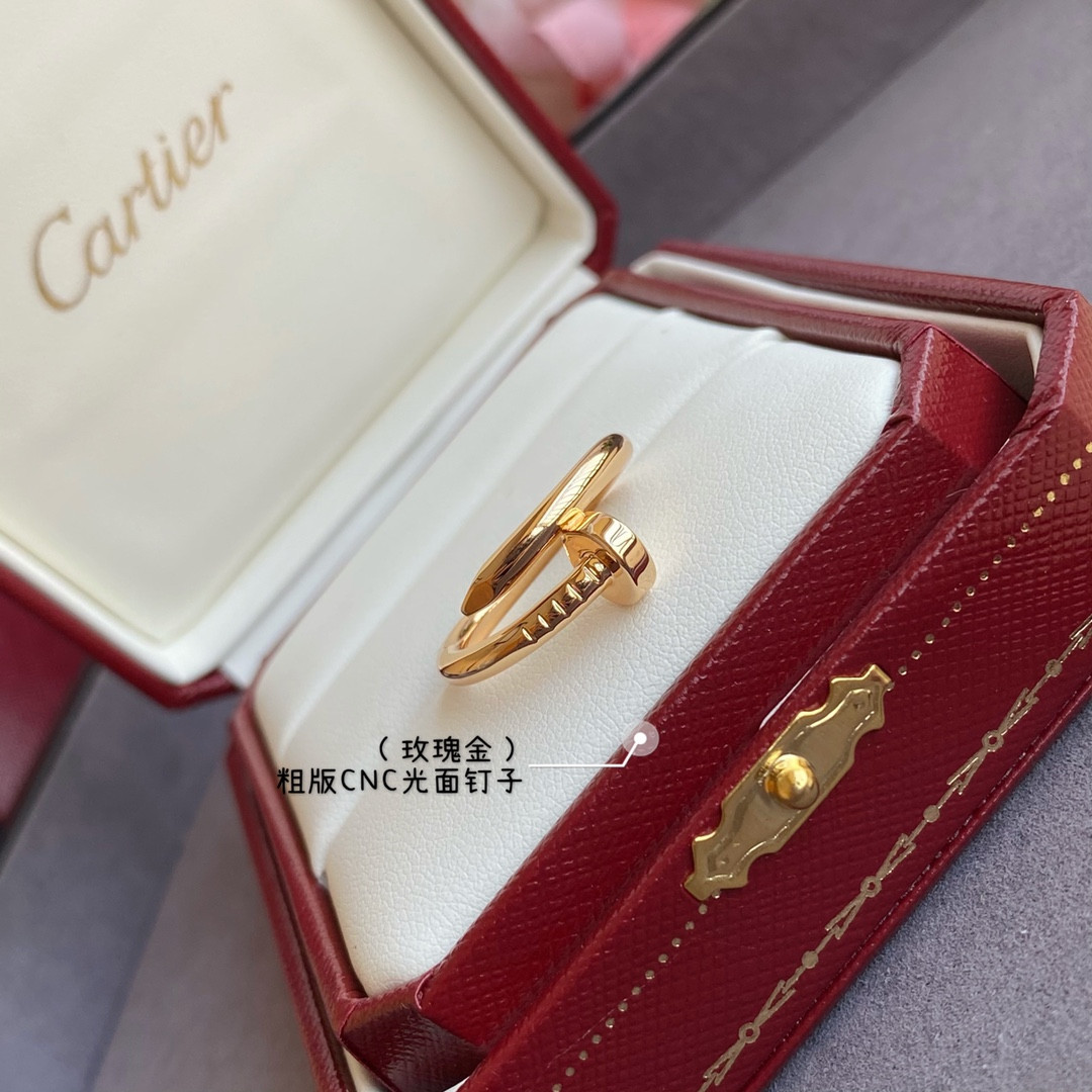 Ca*t1er Thick version smooth nail Ring