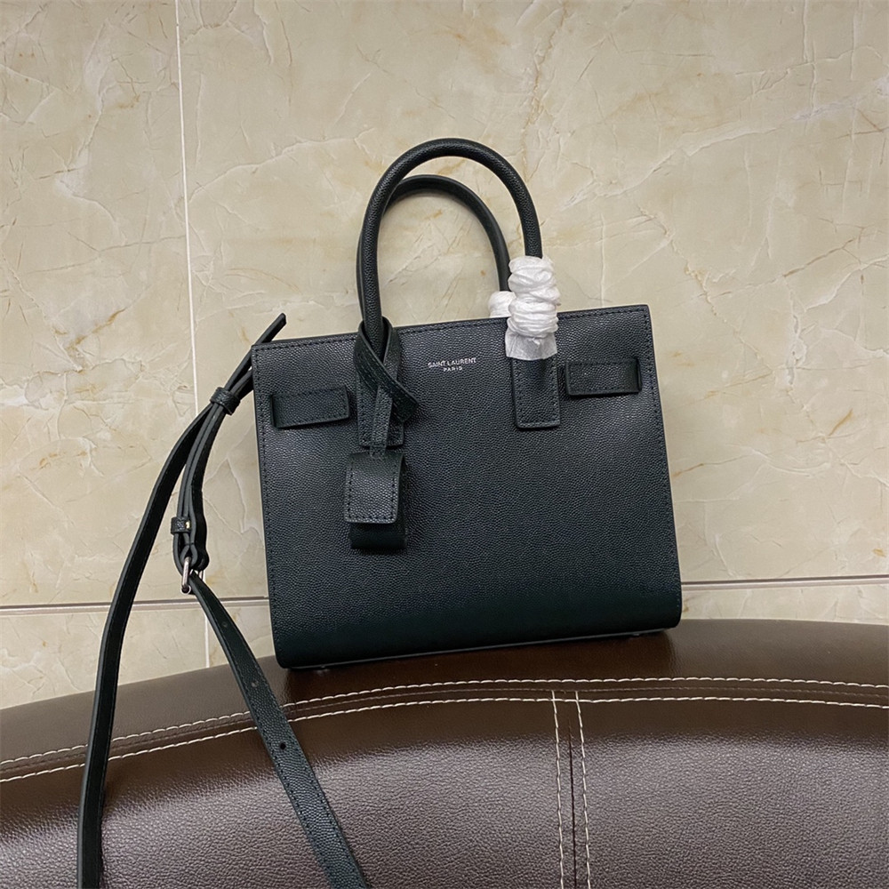 Y51 SAC DE JOUR NANO IN GRAINED LEATHER GREEN