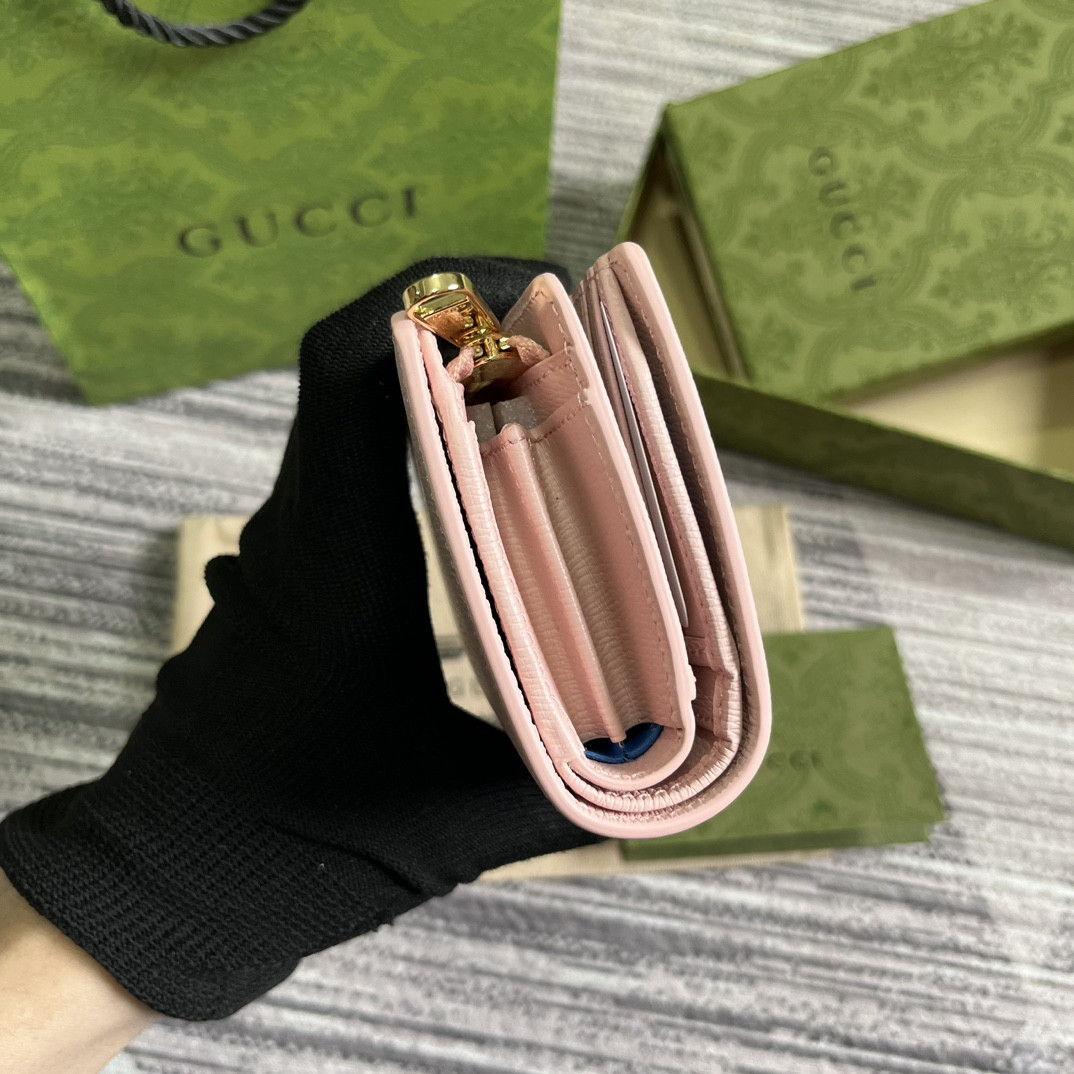Gvc*1 Script Zip-Around Wallet pink 14 x 18.5 x 3cm