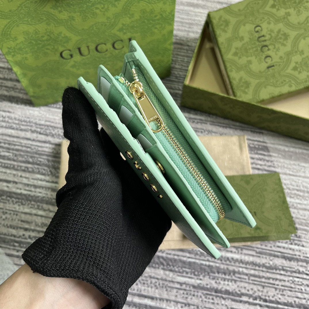 Gvc*1 Script Zip-Around Wallet green 14 x 18.5 x 3cm