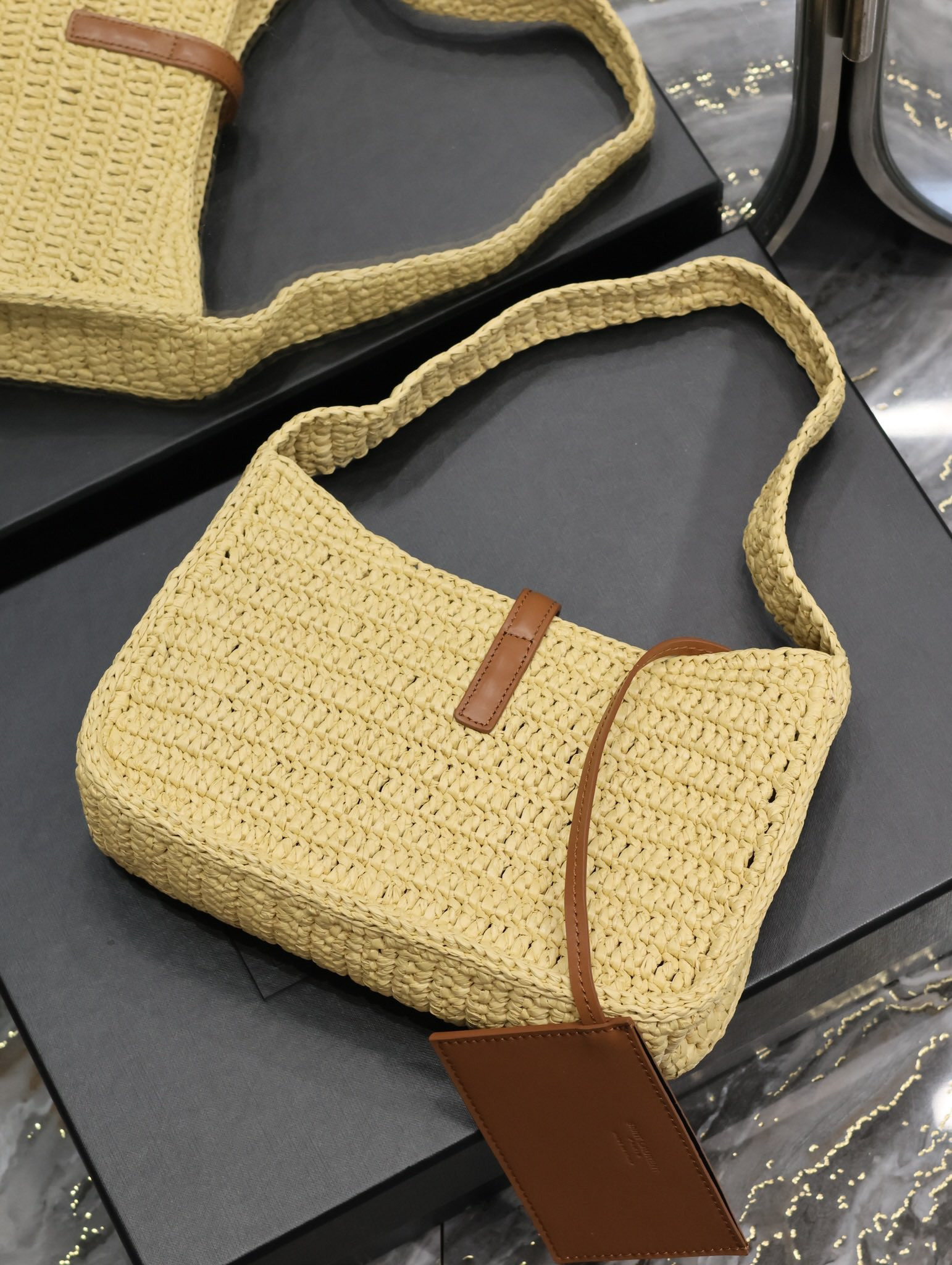 Y51 LE 5 À 7 MINI IN RAFFIA Color Natural 9.06x6.30x2.56 INCHES