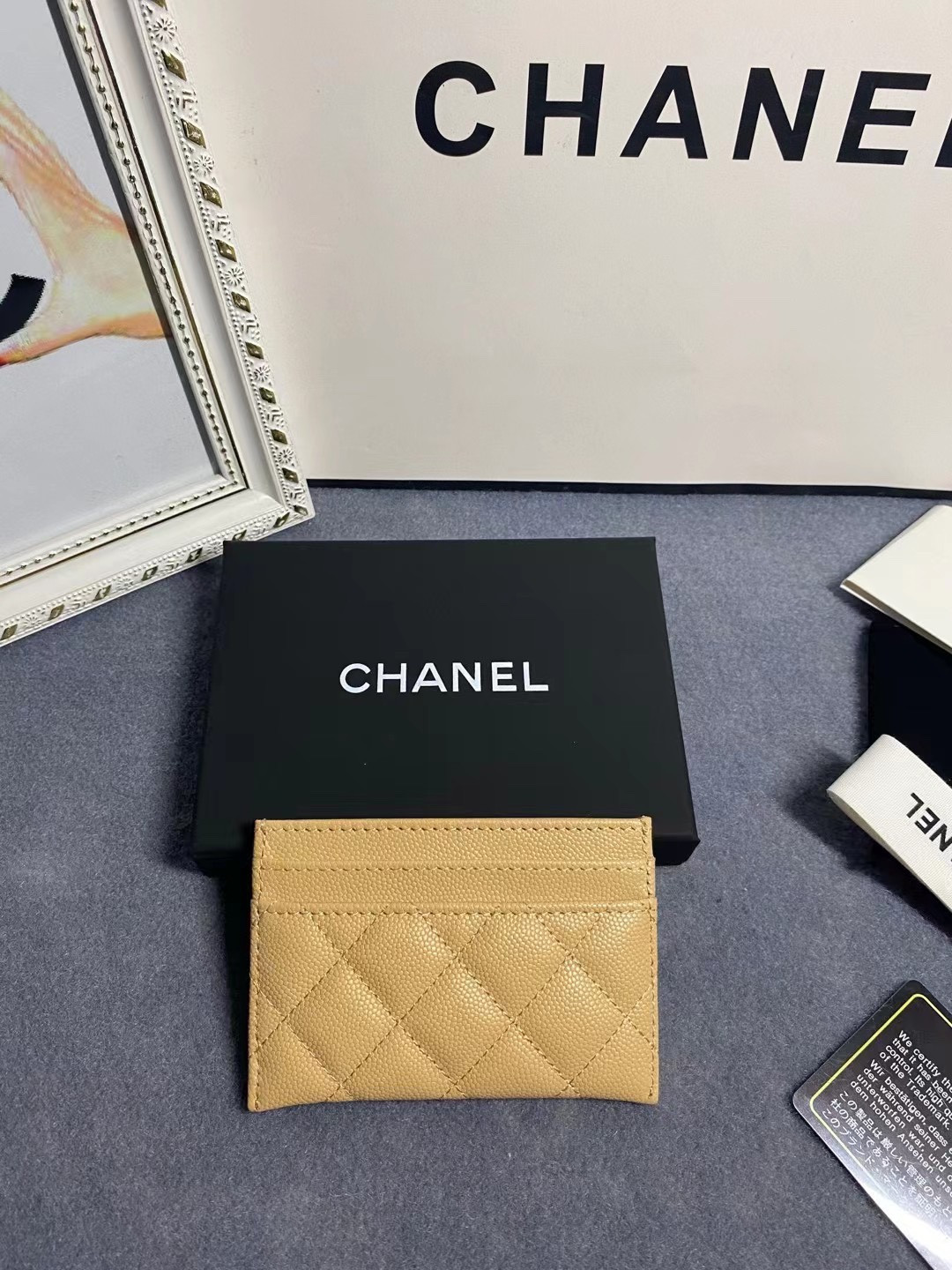 Ch**el CARD HOLDER 11.2×7.5×0.5cm
