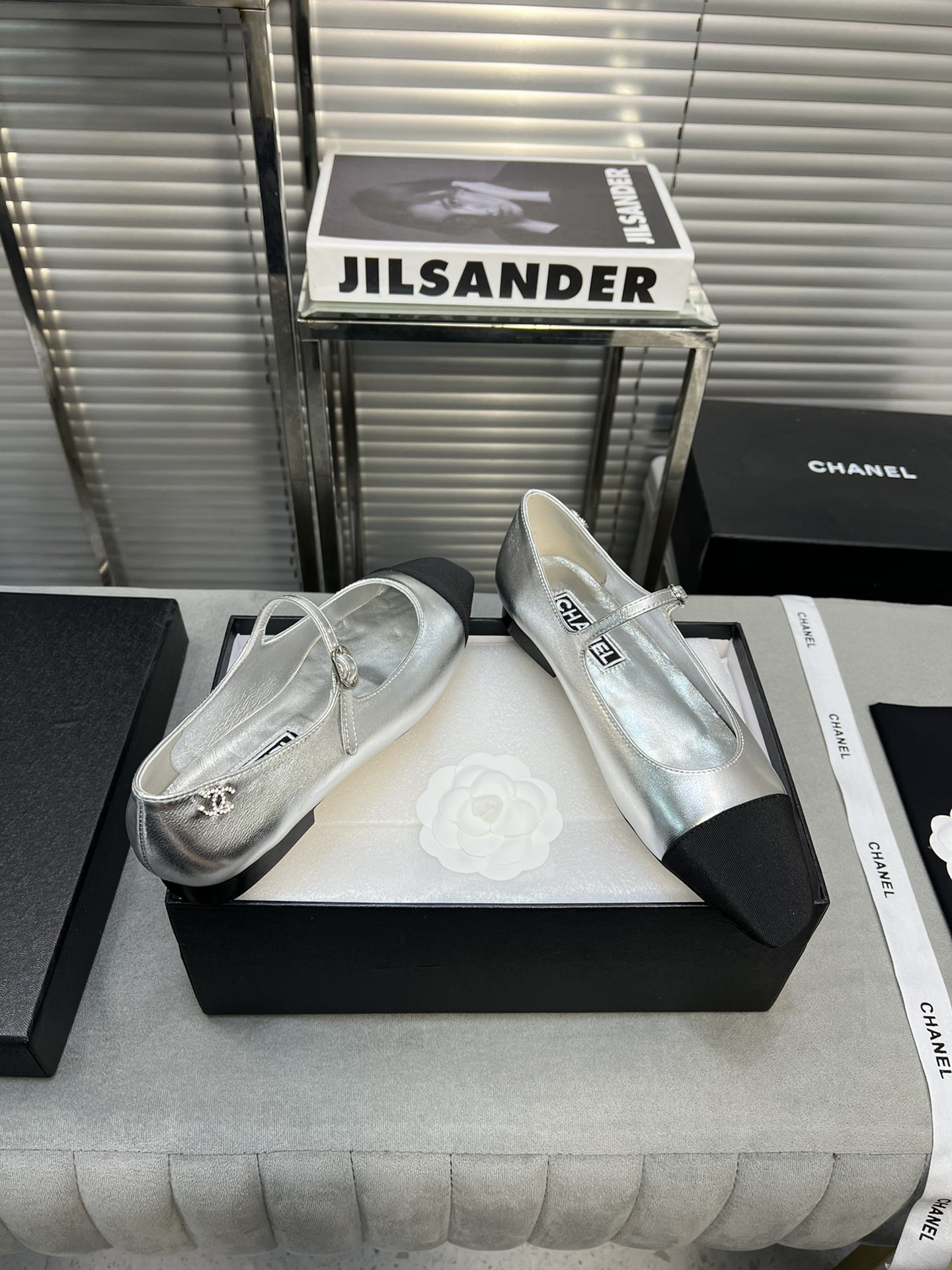 UA Ch**el MARY JANES Lambskin