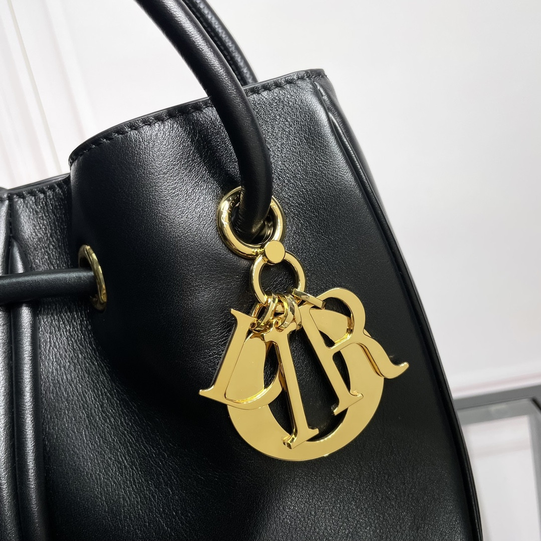 Medium D10r Nolita Bag Black Calfskin 11 x 10 x 2 inches