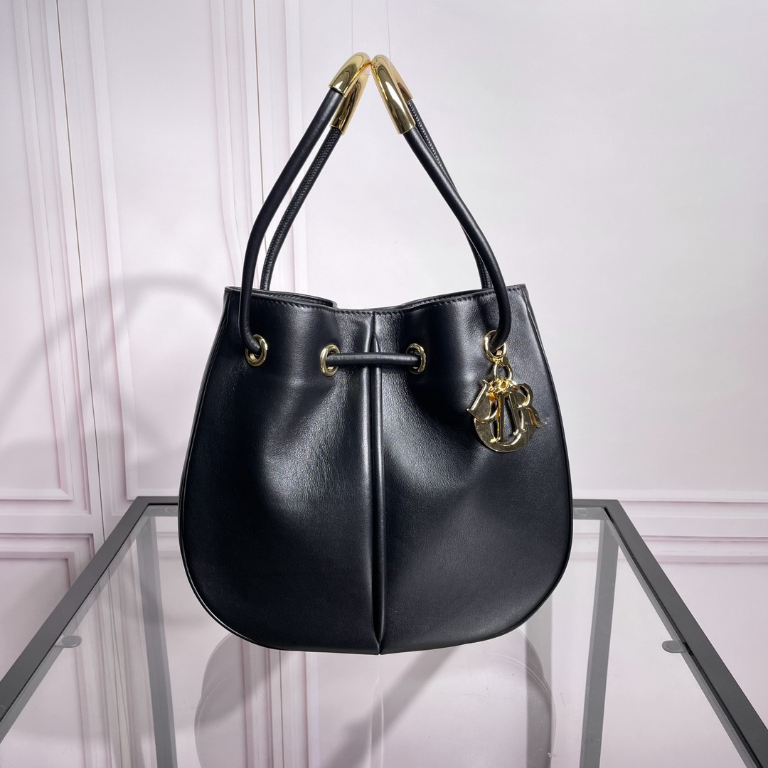 Medium D10r Nolita Bag Black Calfskin 11 x 10 x 2 inches