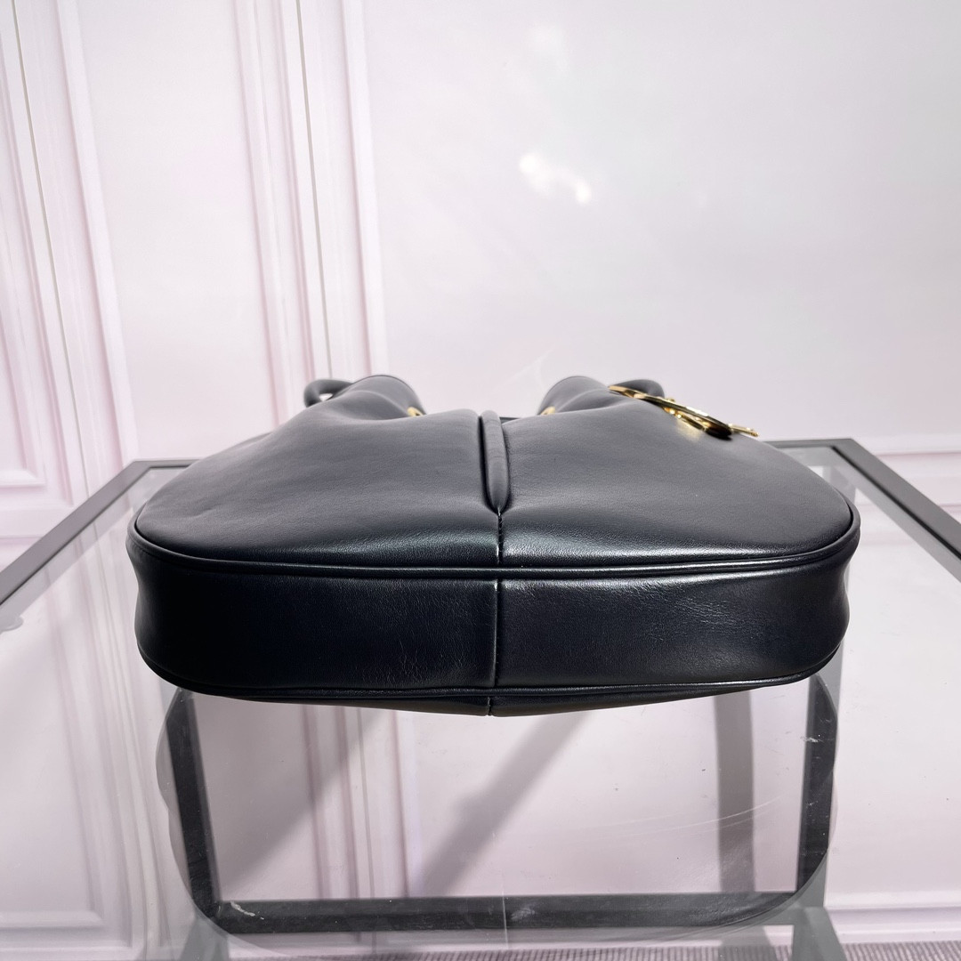 Medium D10r Nolita Bag Black Calfskin 11 x 10 x 2 inches
