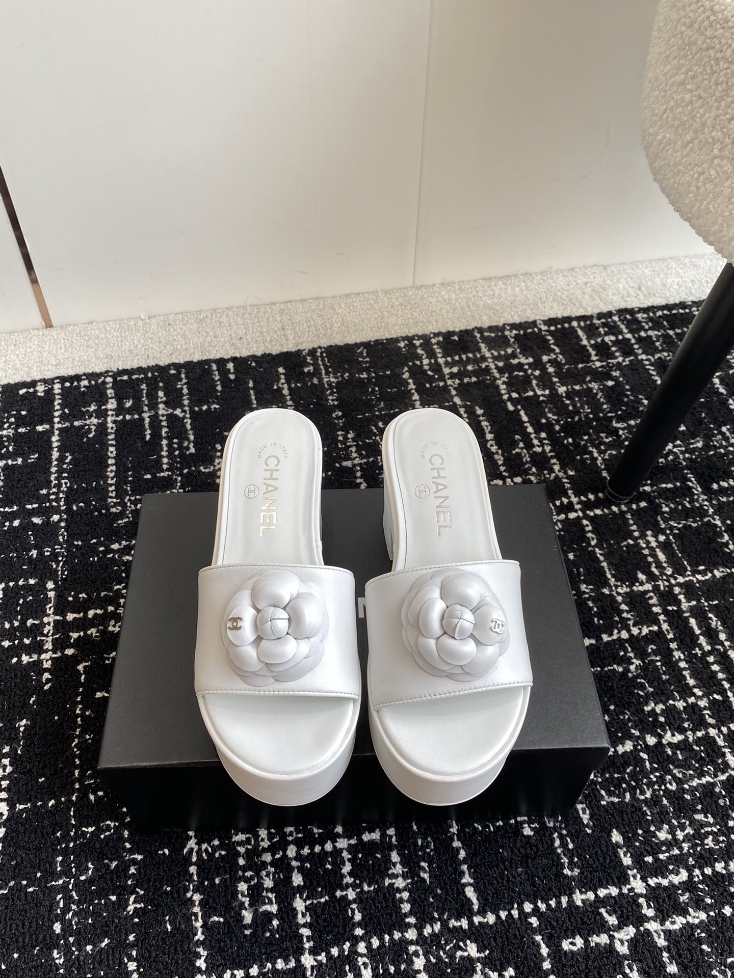 UA Ch**el MULES Platform Heels