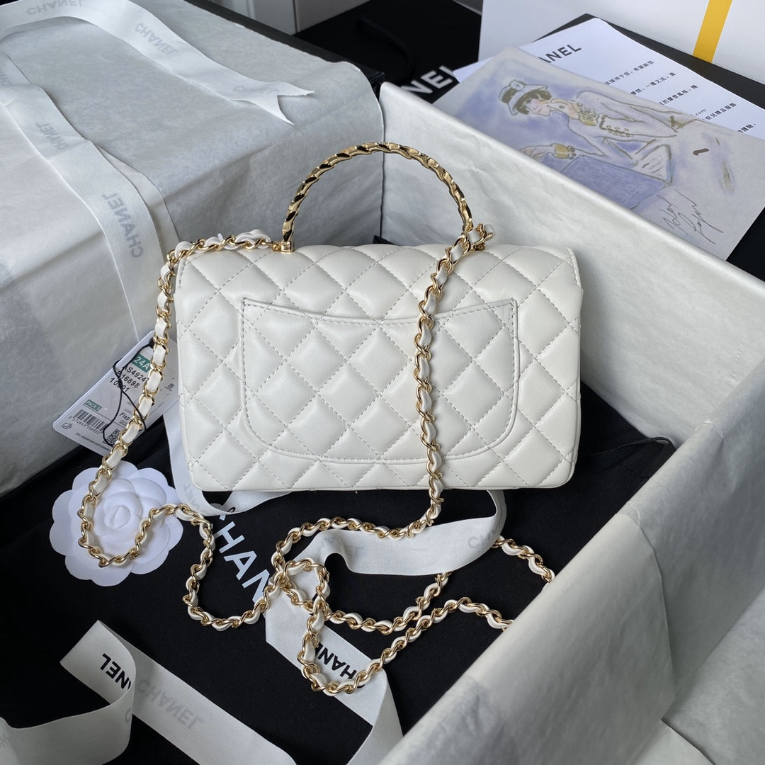 Ch**el 24A Mini Classic Handbag 12 × 20 × 6 cm
