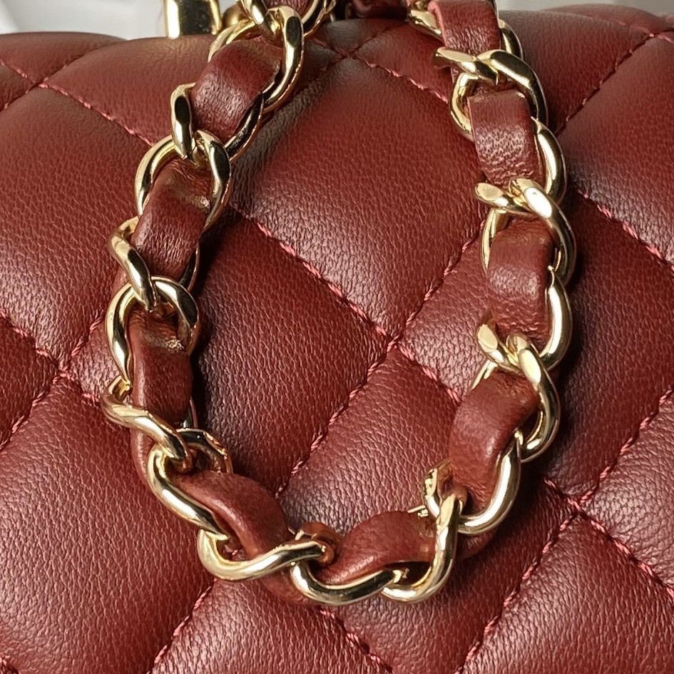Ch**el 24A Mini Classic Handbag 12 × 20 × 6 cm