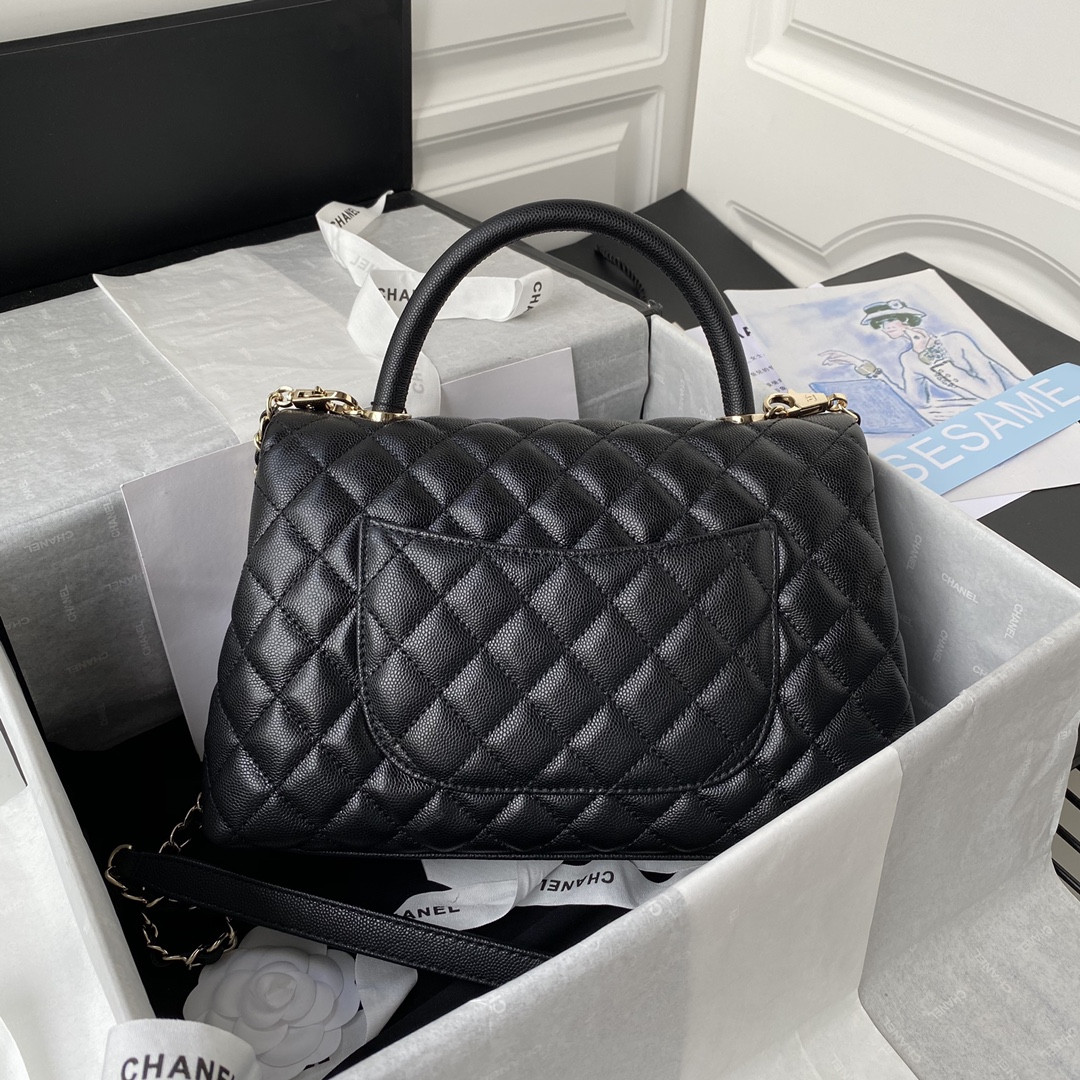 Ch**el Coco Handle Bag 28cm