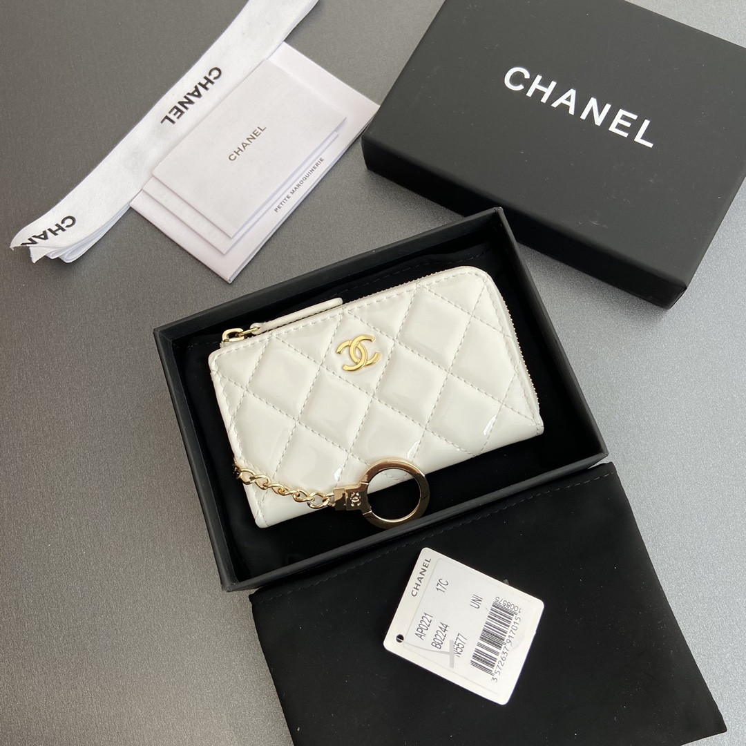 Ch**el Card holder 11.5×7.5×1.5cm