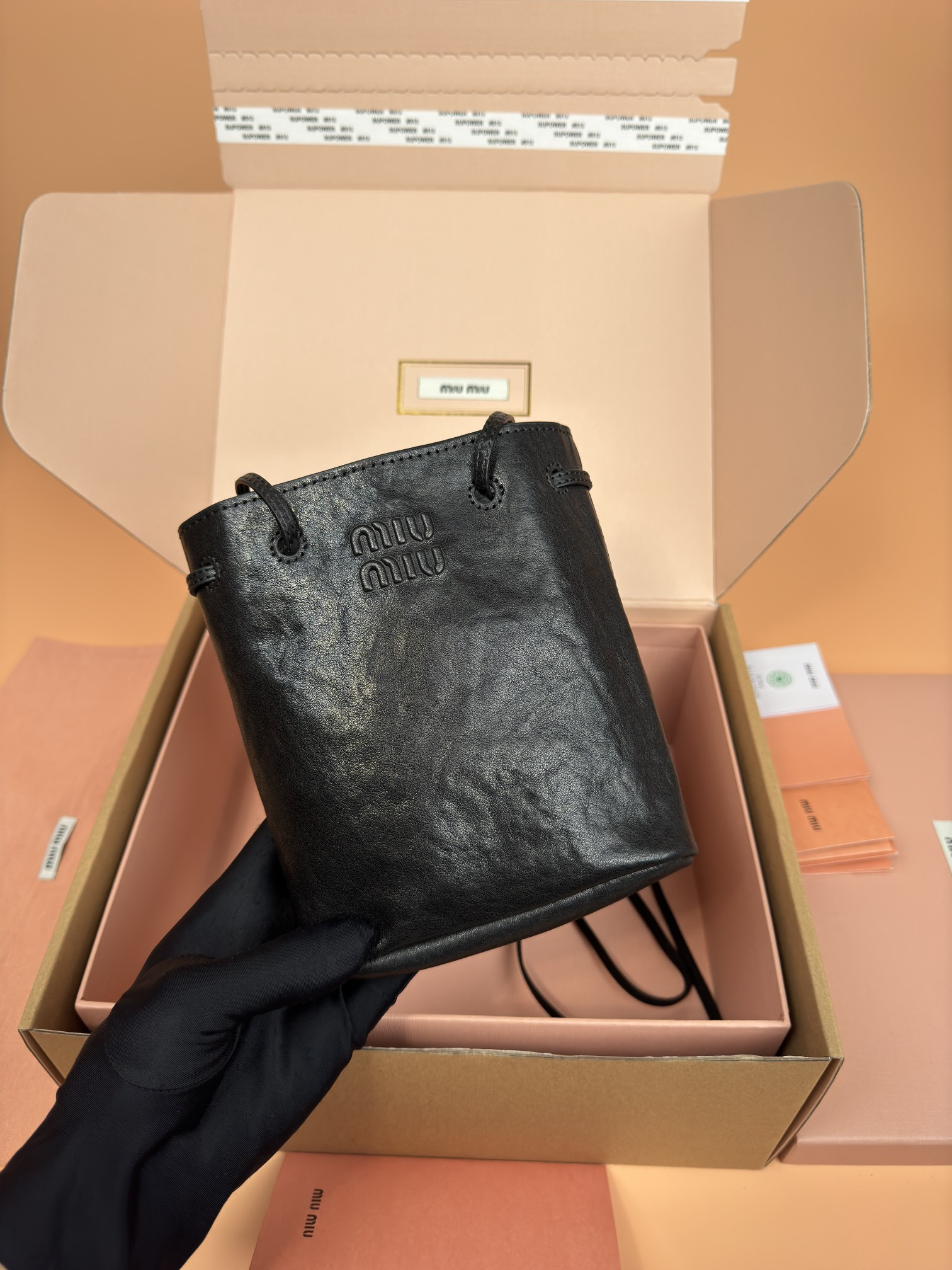 M1v M1v nappa leather mini bag 17x14x6cm