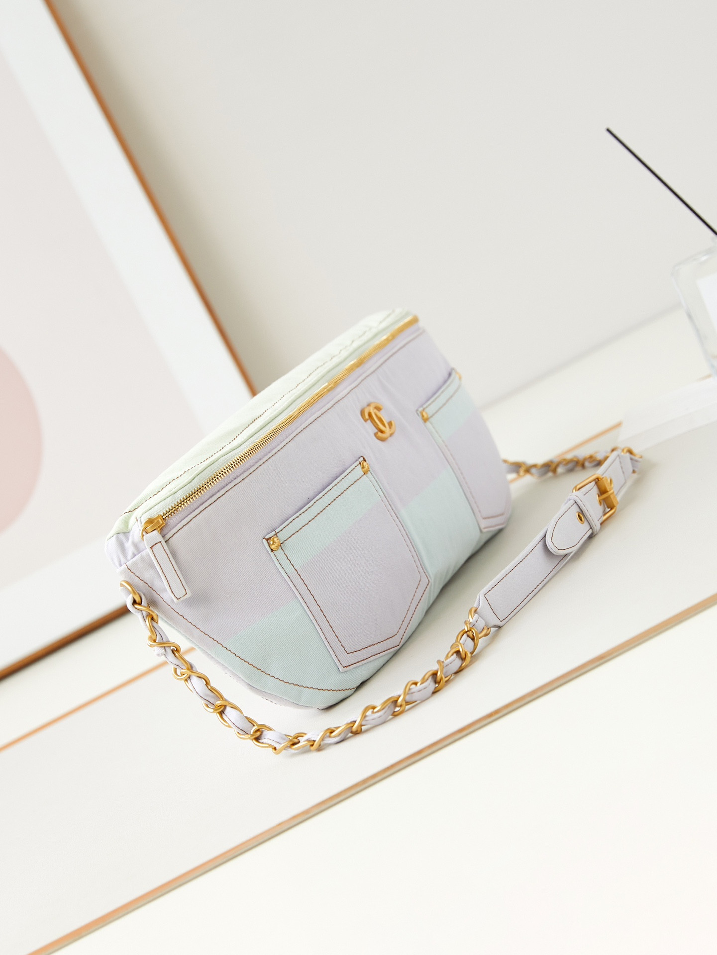 Ch**el Waist bag 19x45x9cm