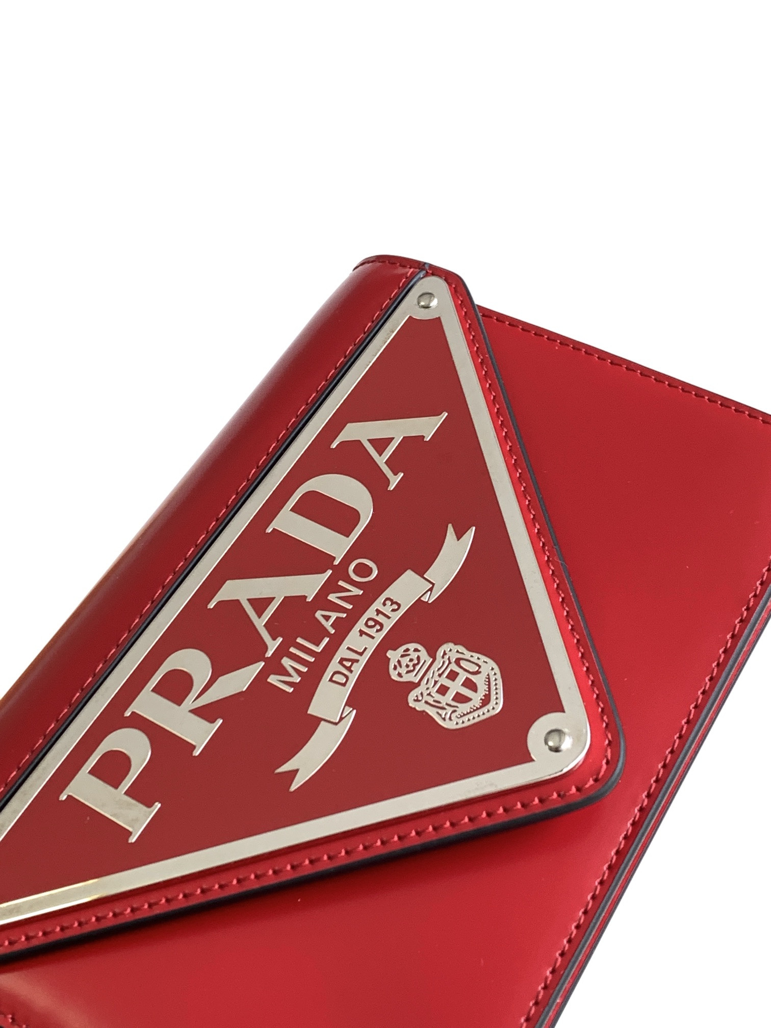 Pra*a Brushed Leather Shoulder Bag 17x 9.5x3.5cm