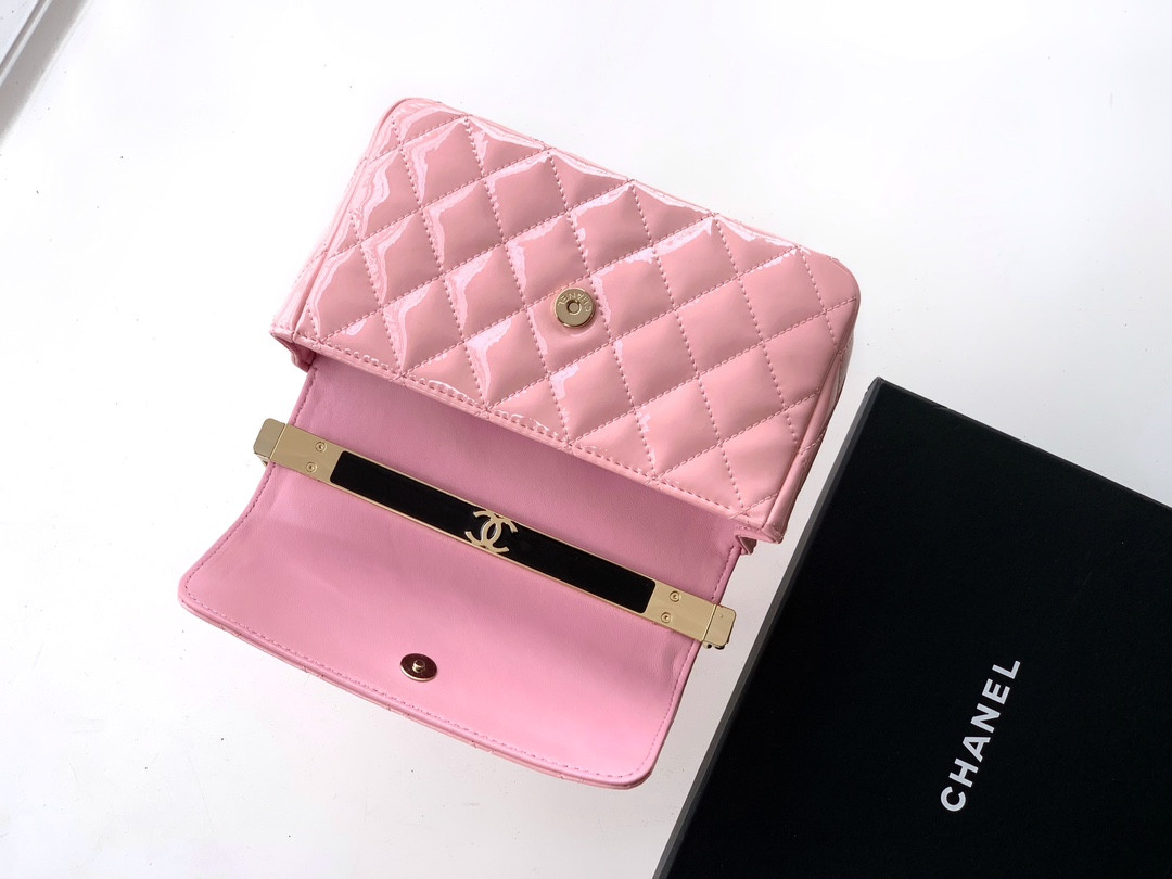 Ch**el 25P Flap Handheld Evening Bag 10.5x18.5x8cm