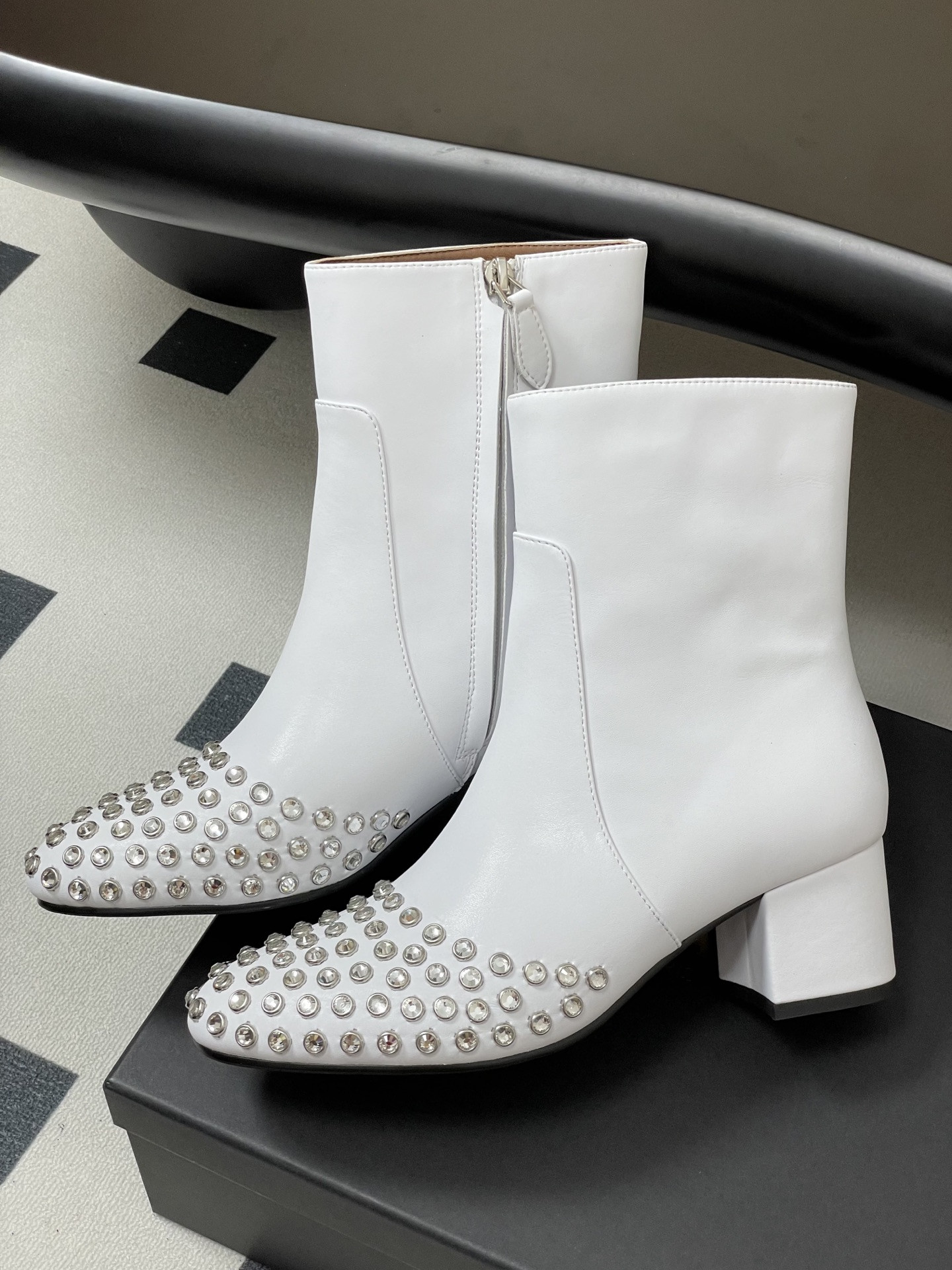 ua a1a1a crystal d1am0nd boots 5.5cm heel(cusT0mized size 7-10 days production time)