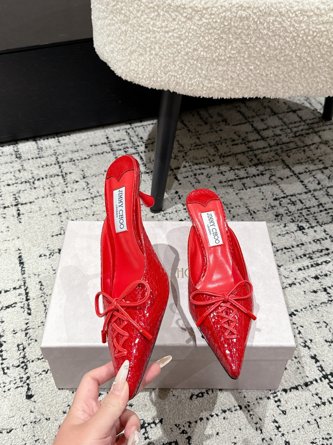 UA J1m*y Ch00 Scarlett Mule 5cm
