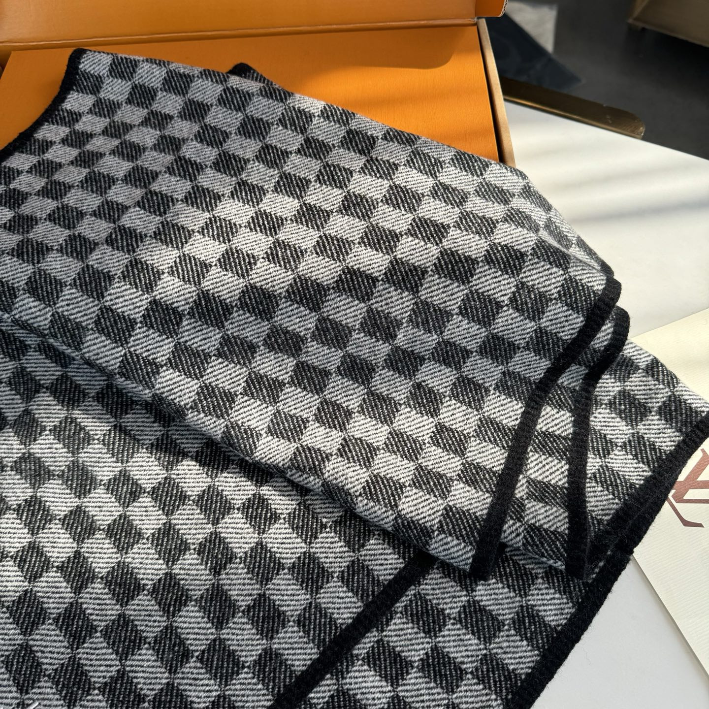 l0vis Vvtt0n check scarf 45x205cm