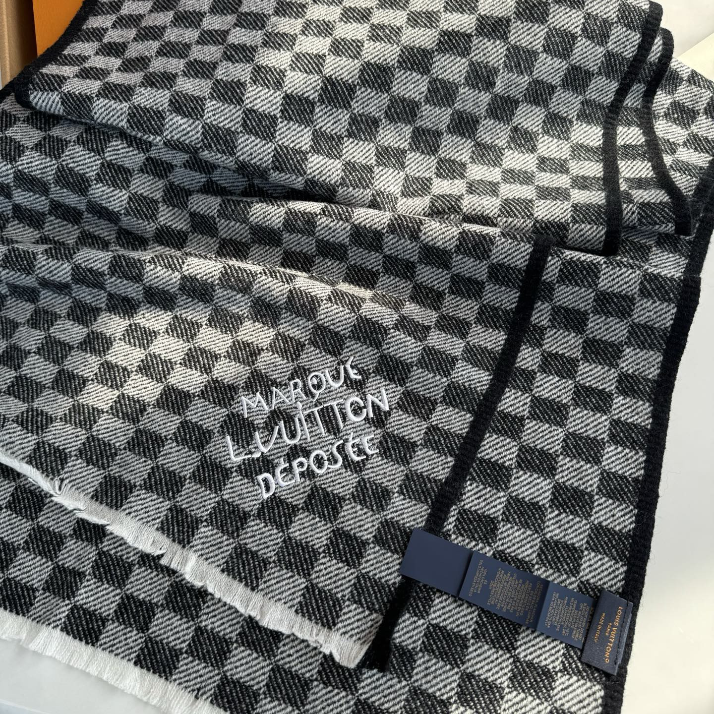 l0vis Vvtt0n check scarf 45x205cm