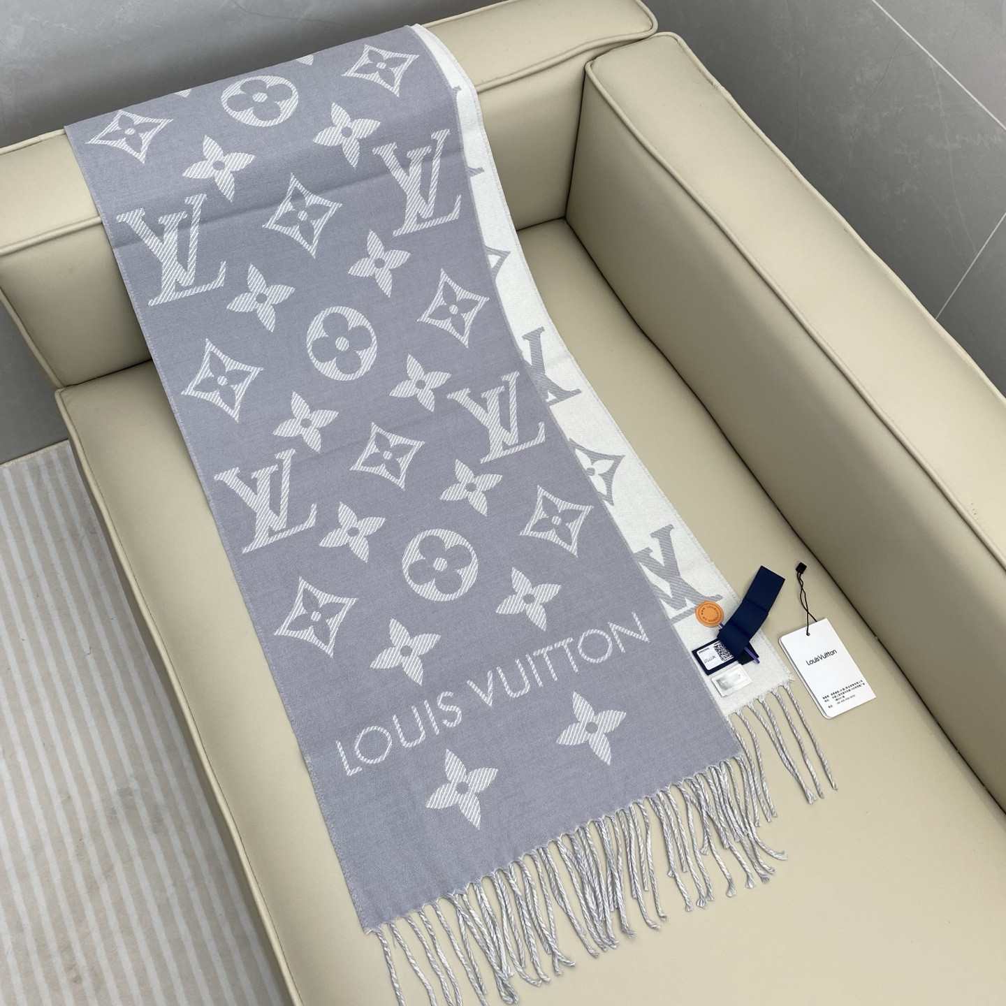 l0vis Vvtt0n scarf 34x186cm 100% sheep wool
