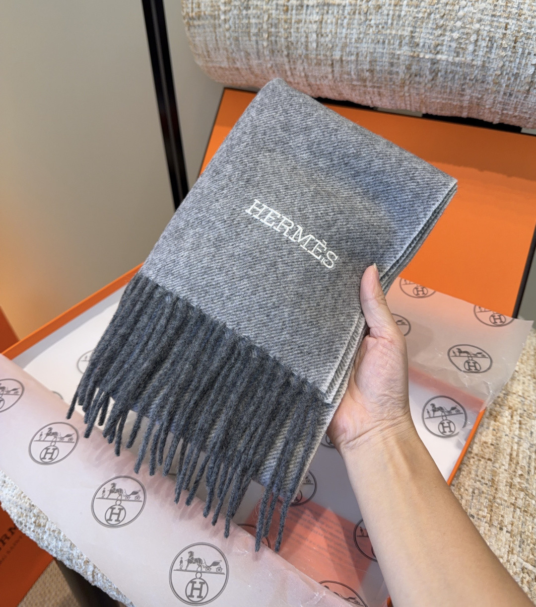Hermès scarf 35x190cm