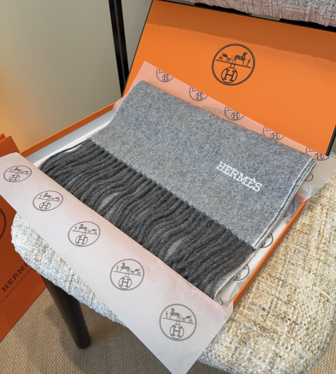 Hermès scarf 35x190cm