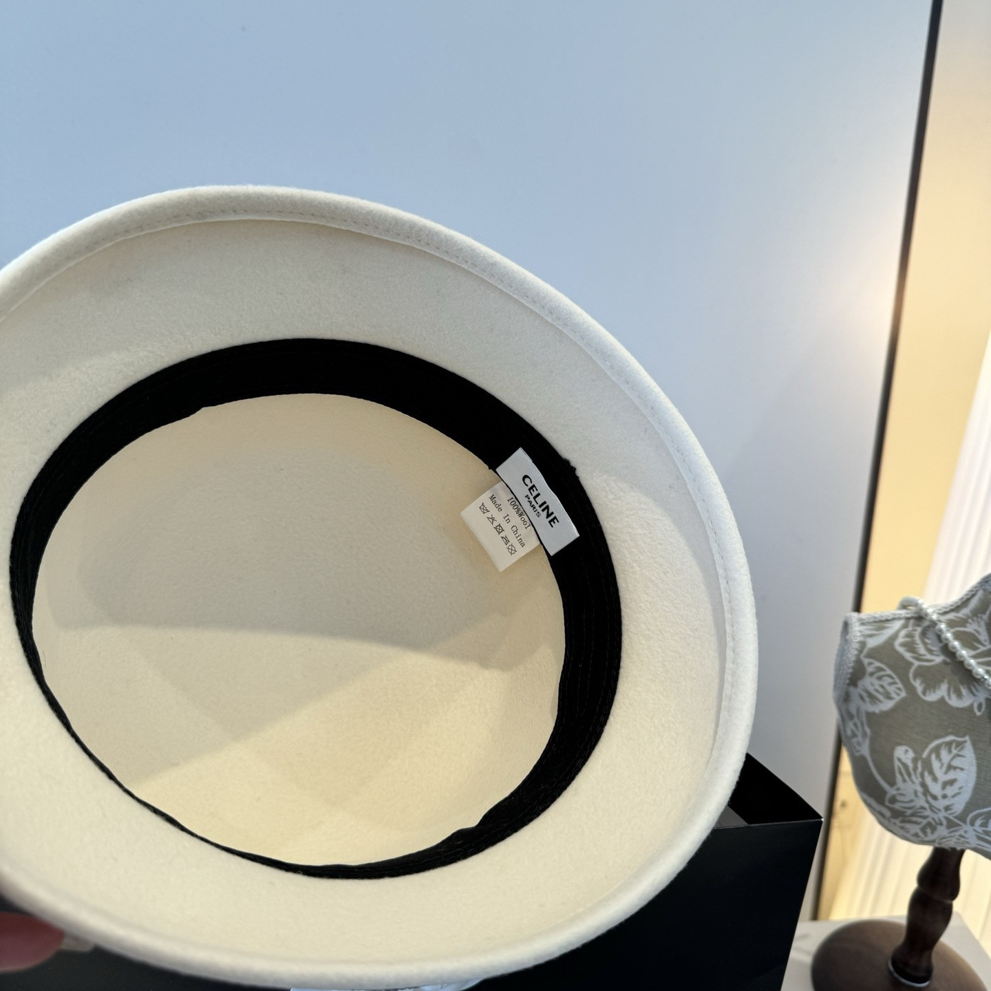Celine Wool Bucket Hat 57cm Head Circumference