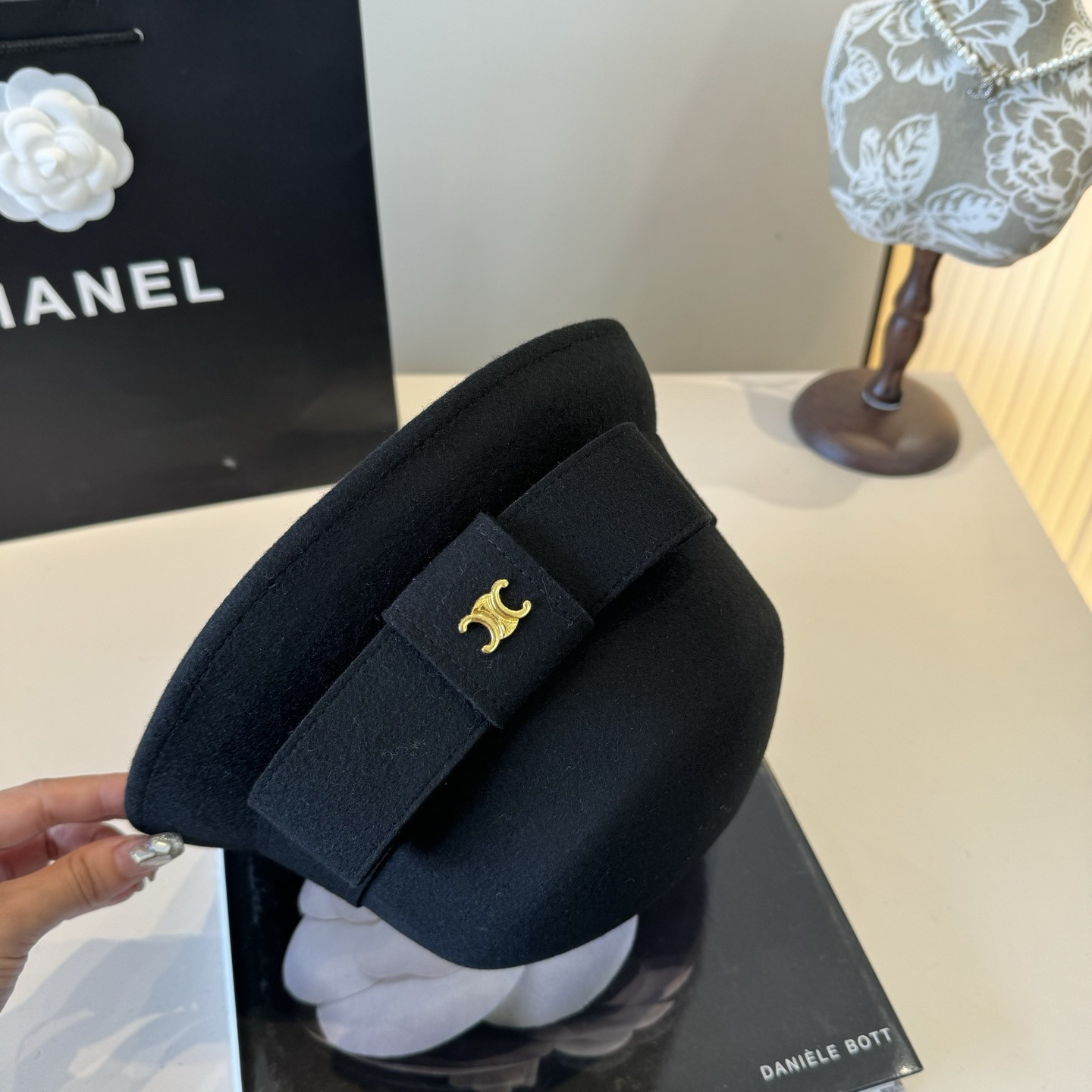 Celine Wool Bucket Hat 57cm Head Circumference