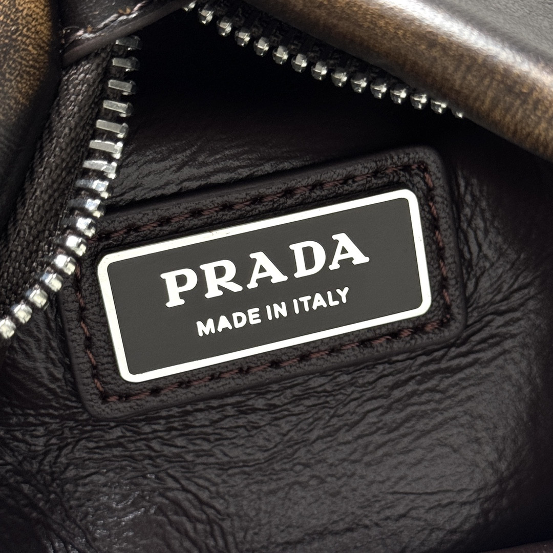 Pra*a Nappa Leather Backpack 32x18.5x11cm