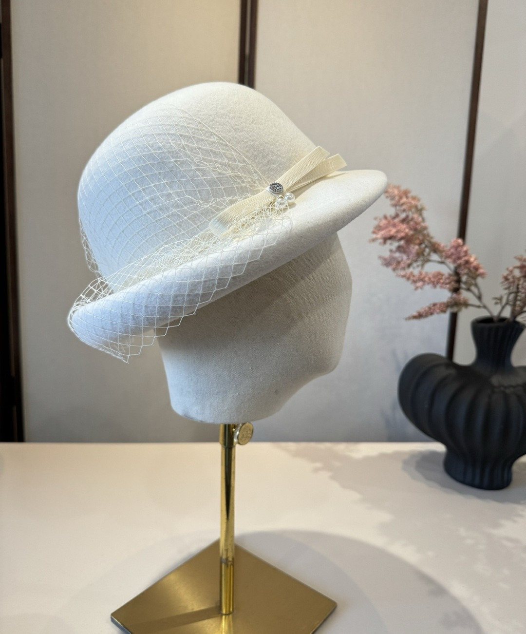 Miu Miu Wool Felt Hat 57cm Head Circumference