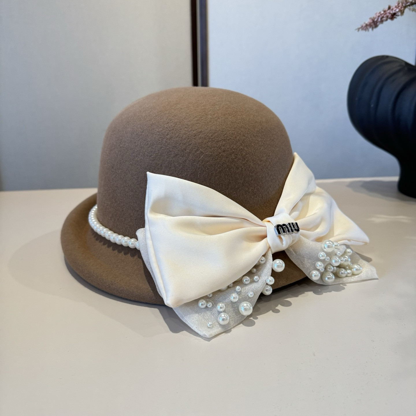 Miu Miu Wool Felt Hat 57cm Head Circumference