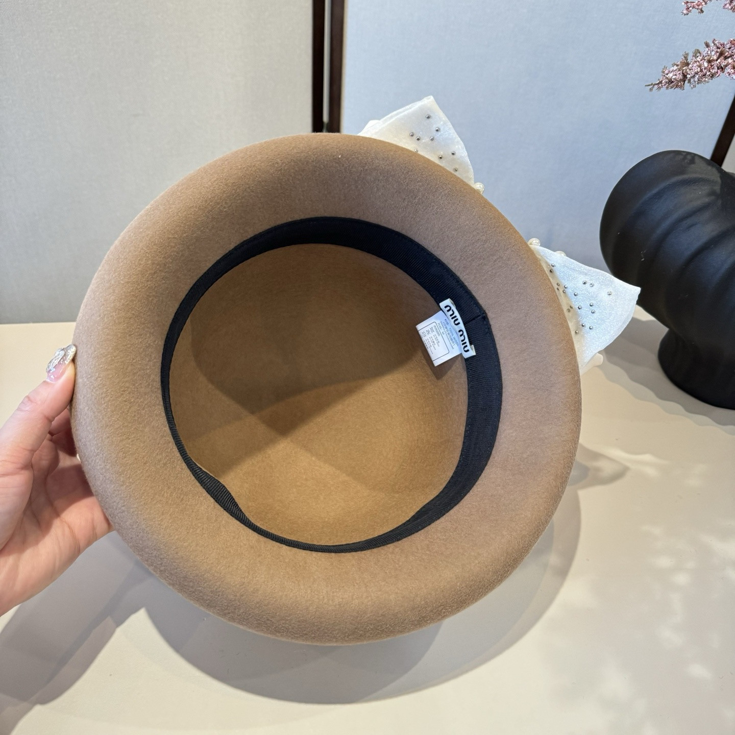 Miu Miu Wool Felt Hat 57cm Head Circumference