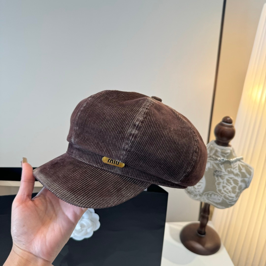 Miu Miu Newsboy Cap 57cm Head Circumference