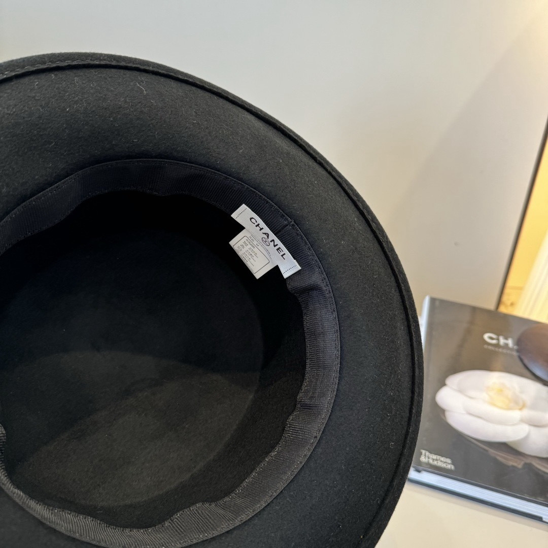 Chanel Wool Felt Hat 57cm Head Circumference