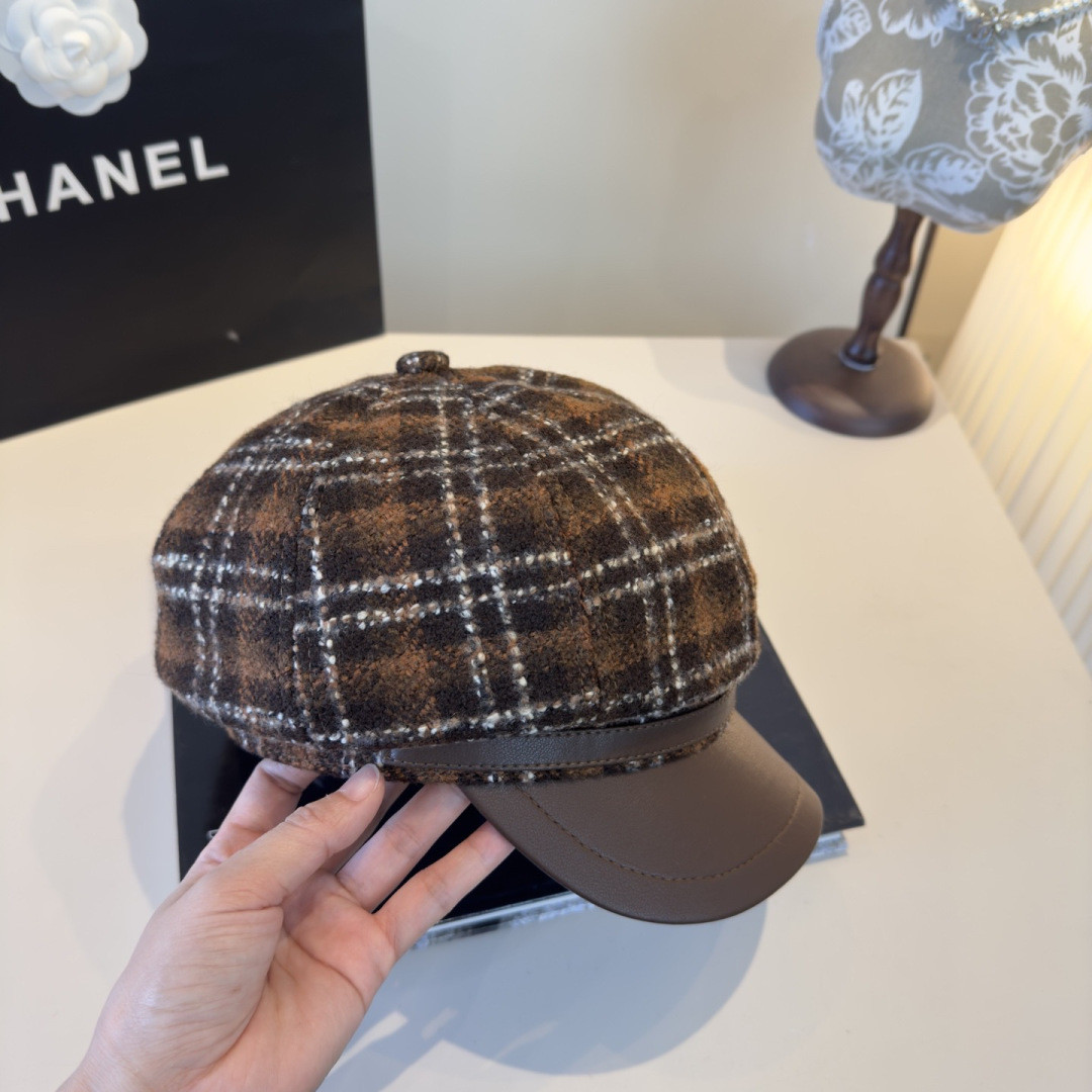Chanel Newsboy Cap 57cm Head Circumference