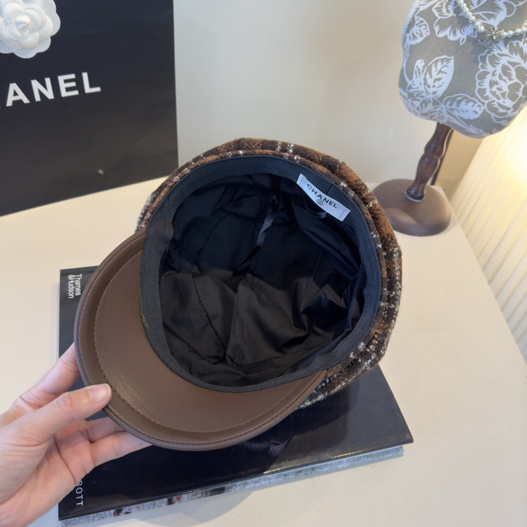 Chanel Newsboy Cap 57cm Head Circumference