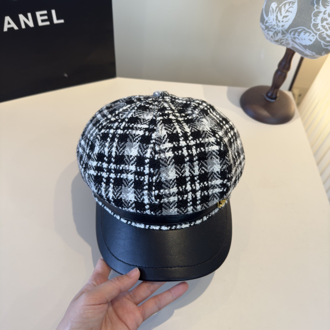 Chanel Newsboy Cap 57cm Head Circumference