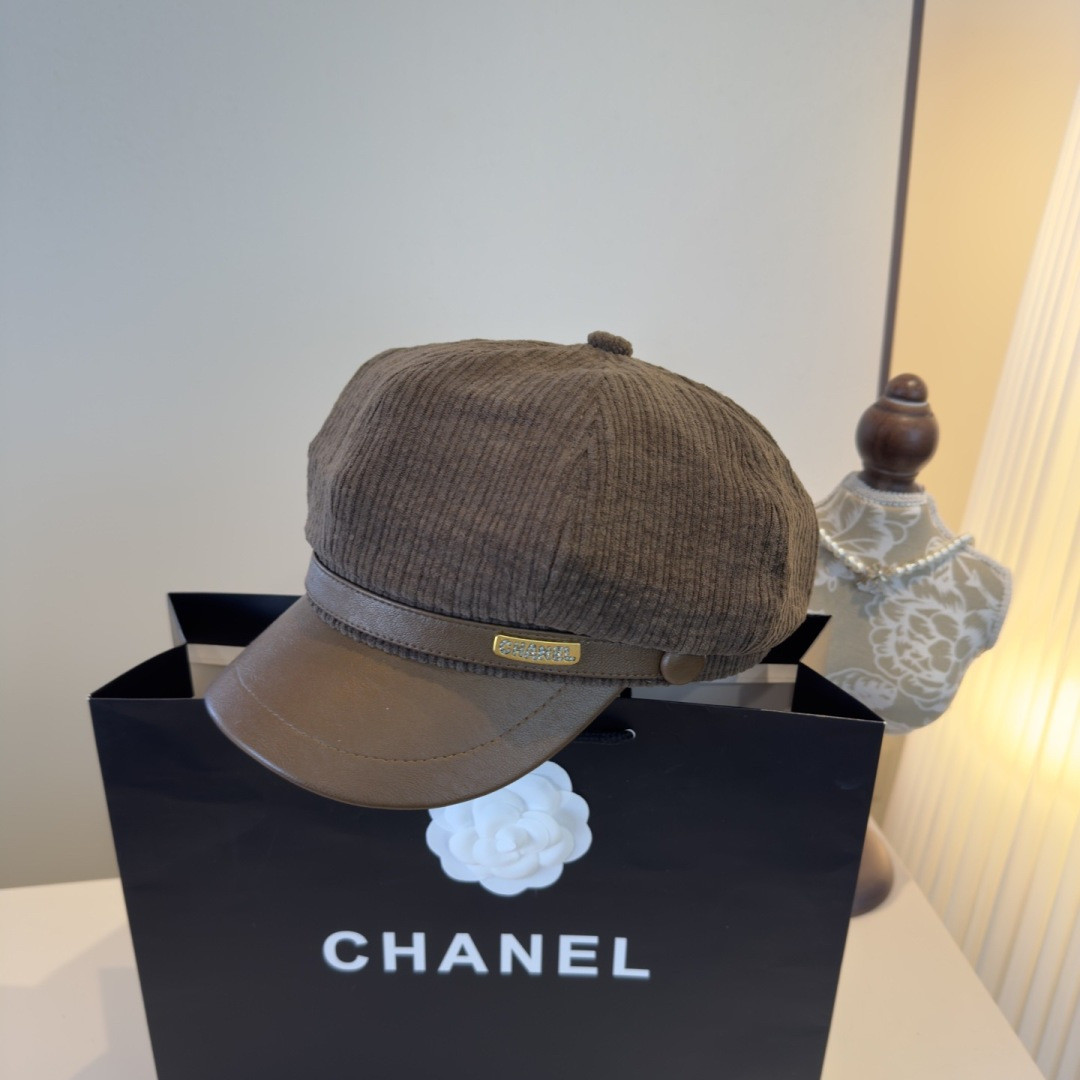Chanel Newsboy Cap 57cm Head Circumference