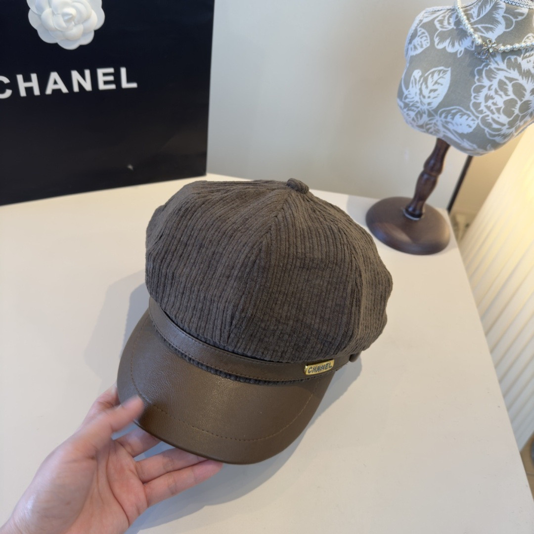 Chanel Newsboy Cap 57cm Head Circumference