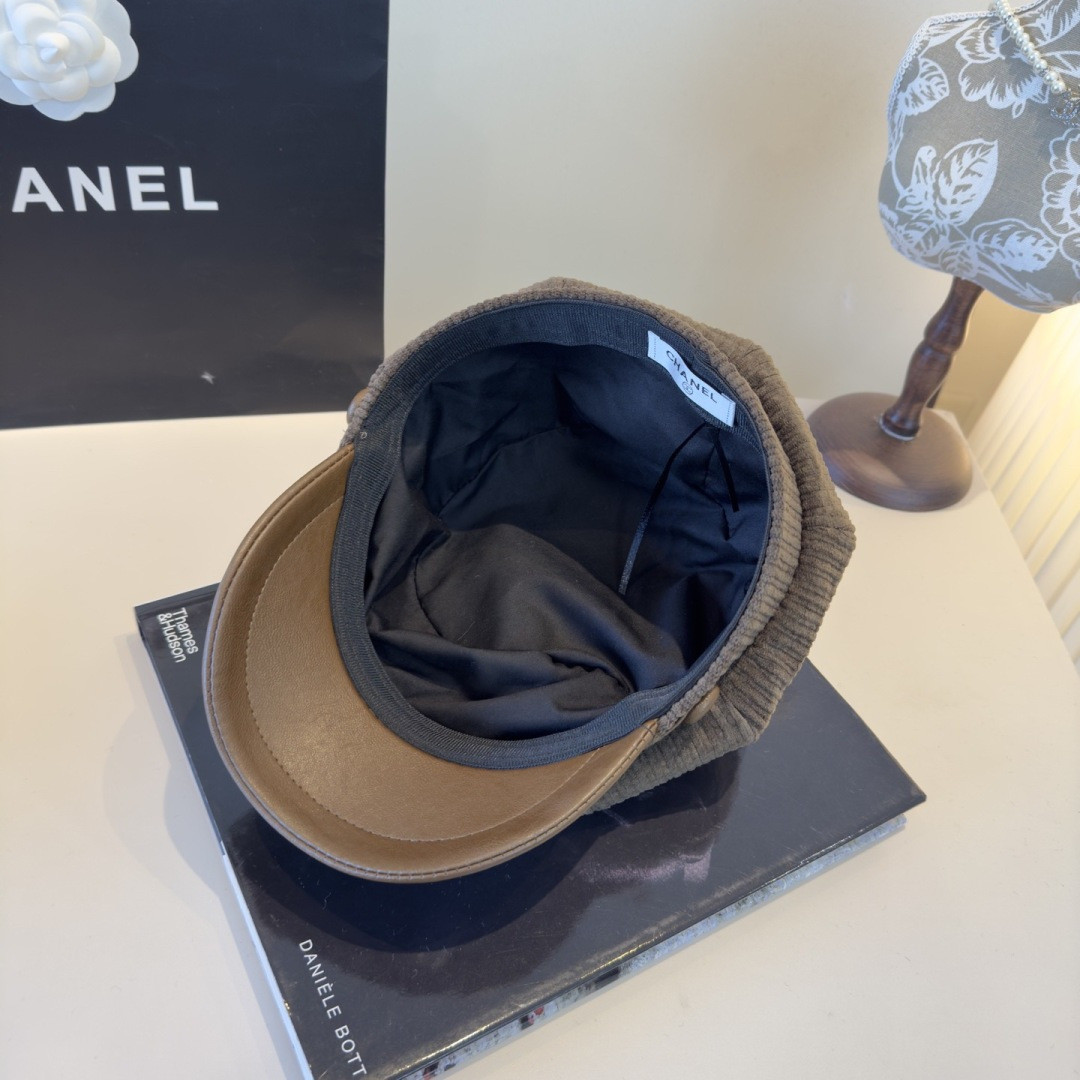 Chanel Newsboy Cap 57cm Head Circumference