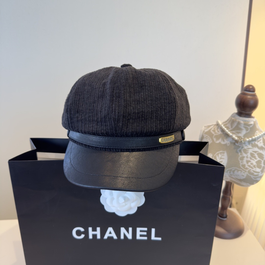 Chanel Newsboy Cap 57cm Head Circumference