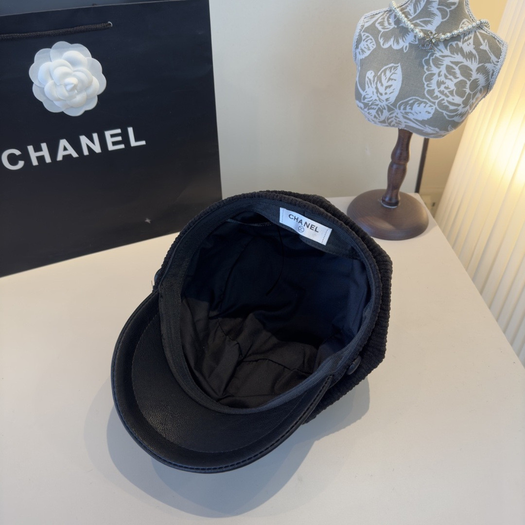 Chanel Newsboy Cap 57cm Head Circumference