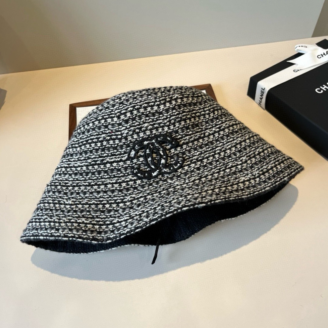 Chanel Knit Bucket Hat