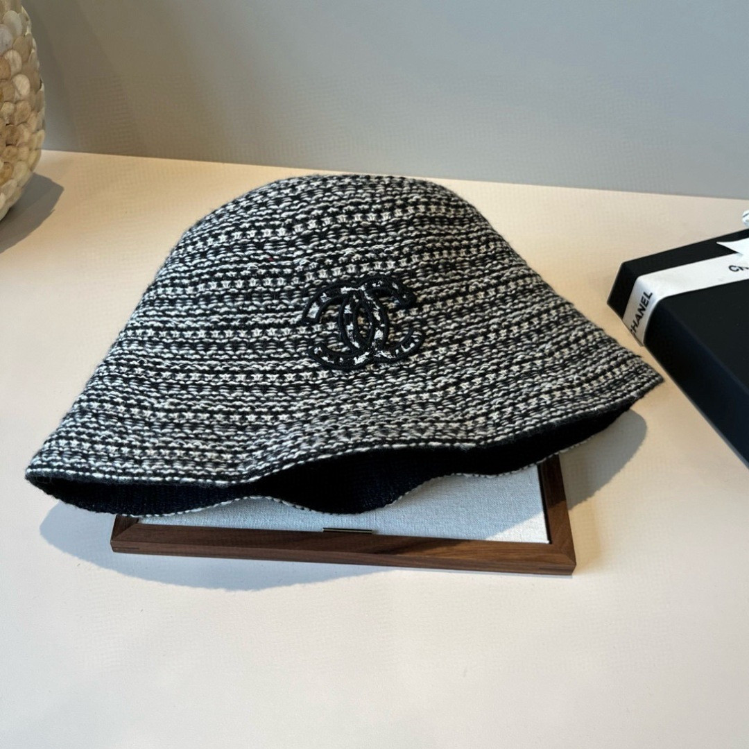 Chanel Knit Bucket Hat