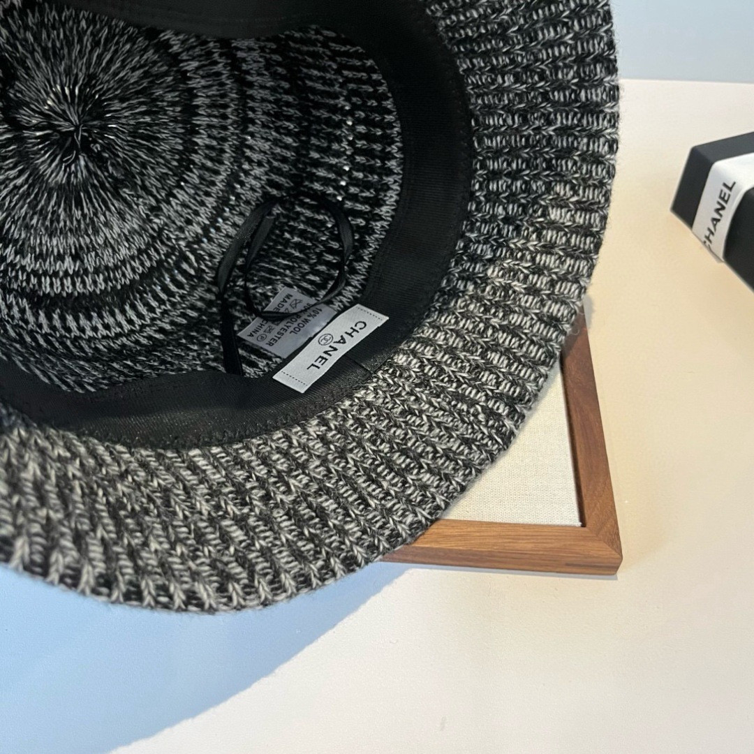 Chanel Knit Bucket Hat