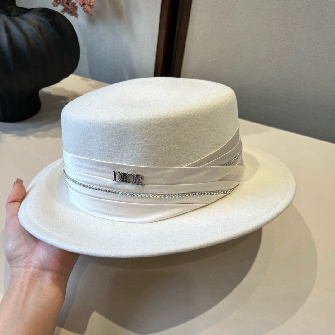 Dior Wool Felt Hat 57cm Head Circumference