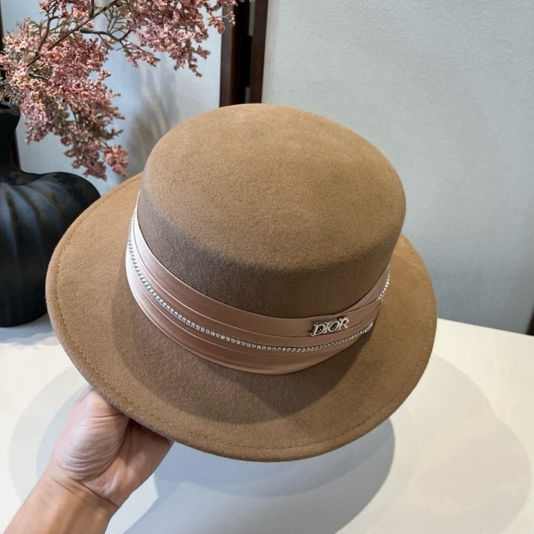 Dior Wool Felt Hat 57cm Head Circumference