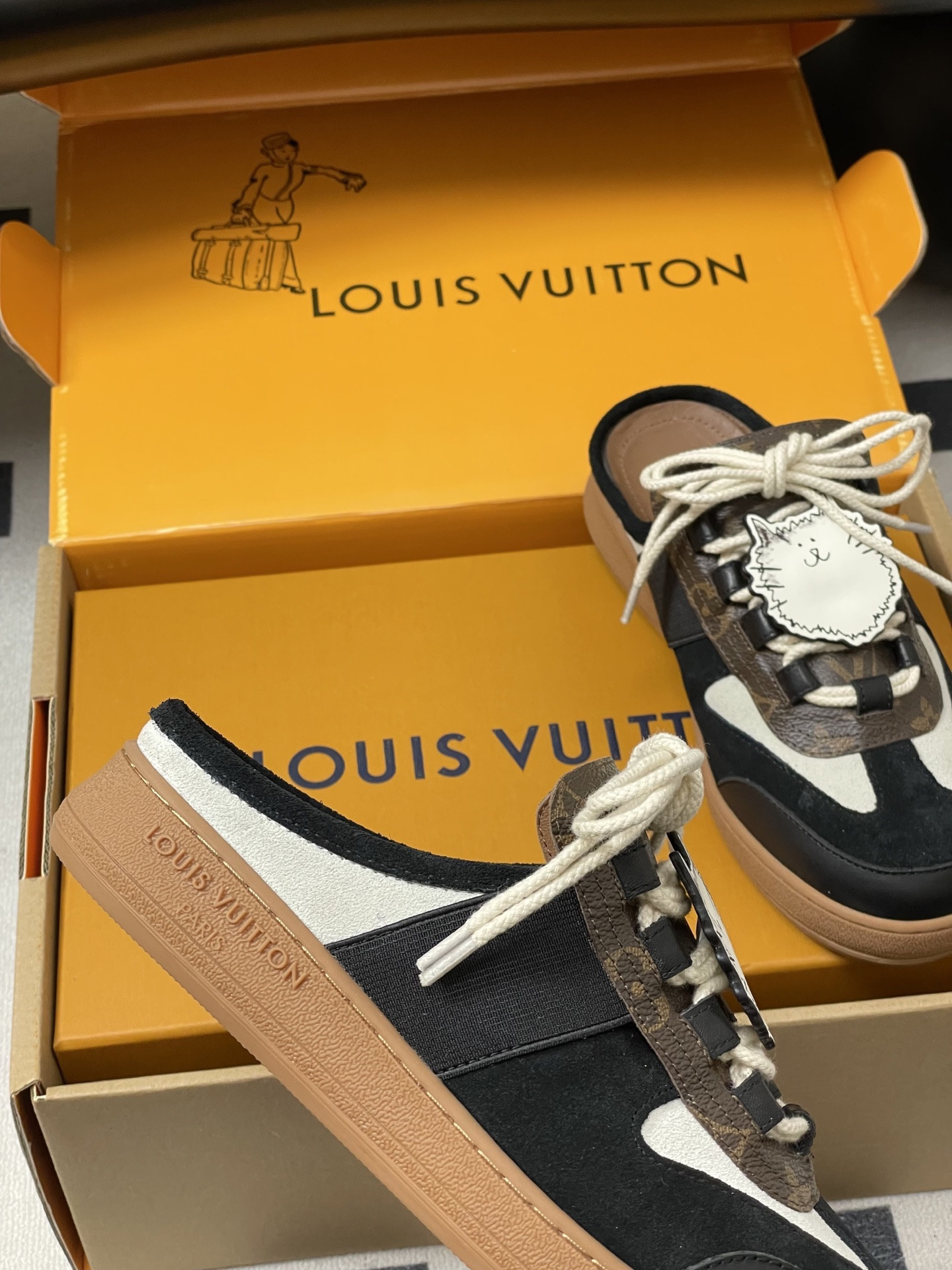 UA LV LOUS Open-Heel Sneakers